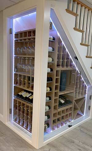 custom wine rack enclosure